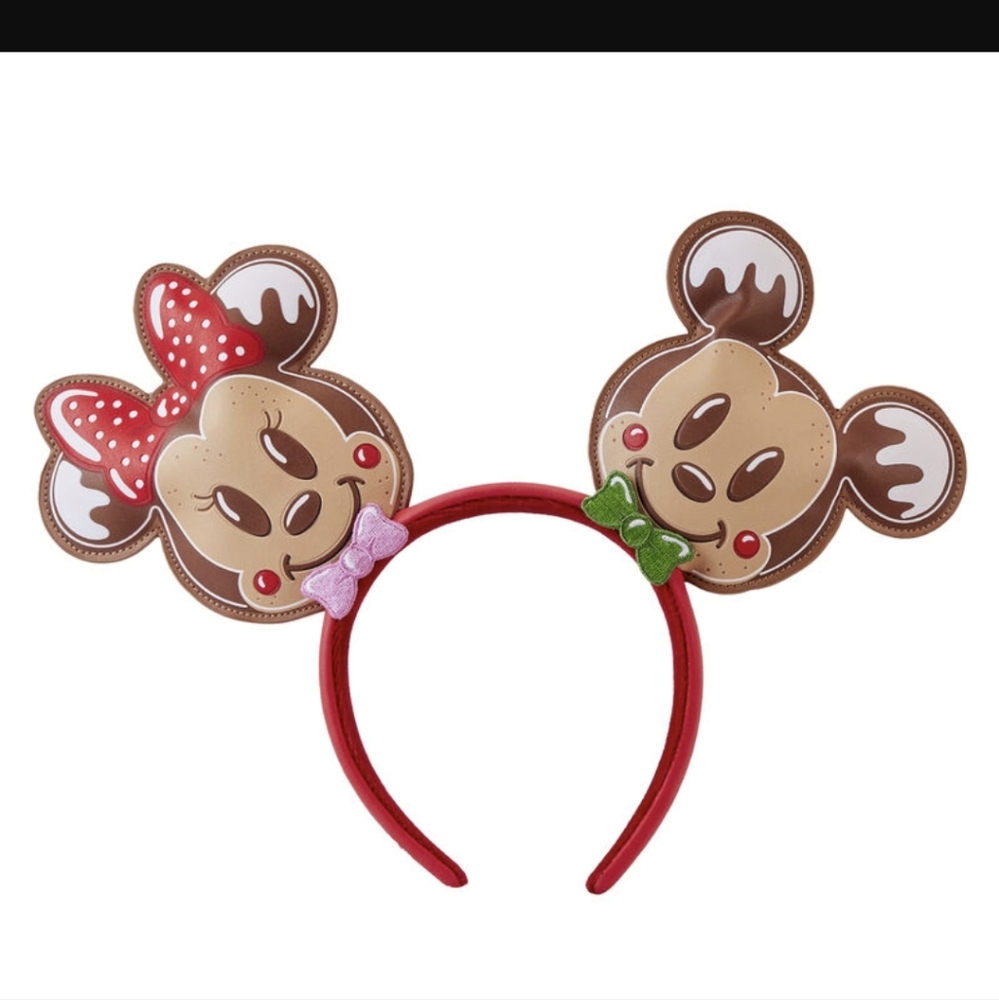Hard To Find! Exclusiv Mickey and Minnie Gingerbread Loungefly Mini Backpack-NWT - Picture 7 of 8